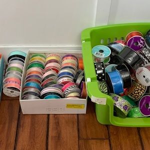 Ribbon, all brand new rolls of ribbon